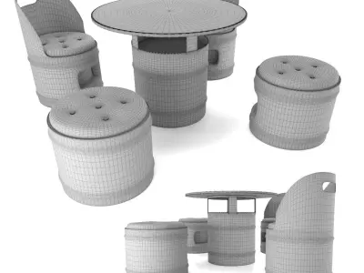 Bar furniture 3D model