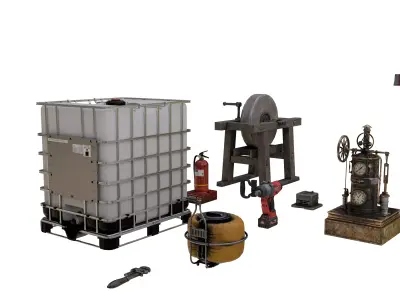 Construction  Mega Pack 40 Assets 3D model