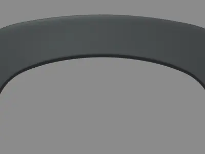 Car Spoiler 021 Low-poly 3D model