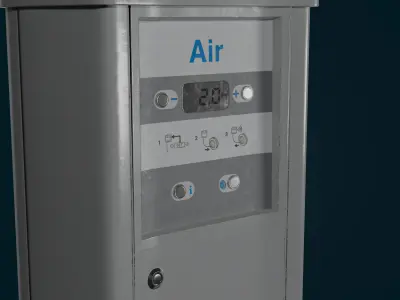 Urban Air Pump Station Game Ready Model Low-poly 3D model