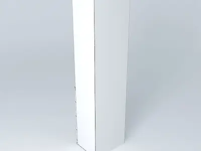 Indiana red pine bookcase 3D model