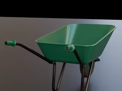 wheelbarrow 3D model 6