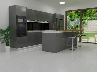 Modern Kitchen  3D model purchase