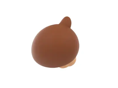 Prop124 Bear Head 3D model