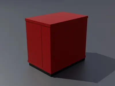 Workshop storage box small PBR 3D model