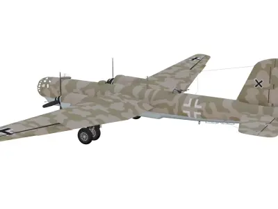 Heinkel He 177 Greif Low-poly 3D model