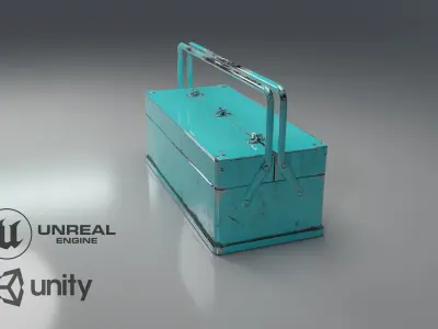 Old Toolbox Low-poly 3D model