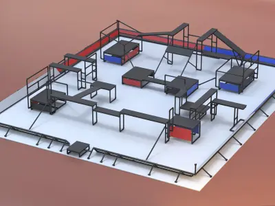  Professional Parkour Obstacle Course 