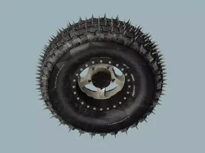 Car-Truck Wheel FF Low-poly 3D Model Low-poly 3D model