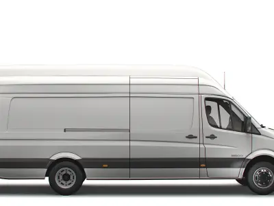 Freightliner Sprinter Cargo Van L4H3 2008 3D model