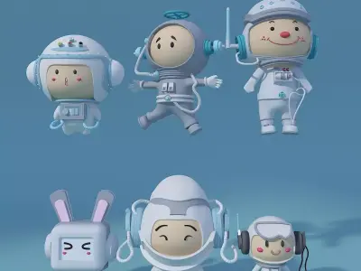 Pop Mart-Astronaut 1 3D model