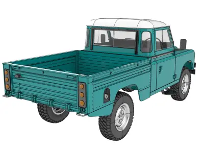 LAND ROVER SERIES 3 HIGH CAPACITY FOR 1 to 10 RC CHASSIS 3D print model