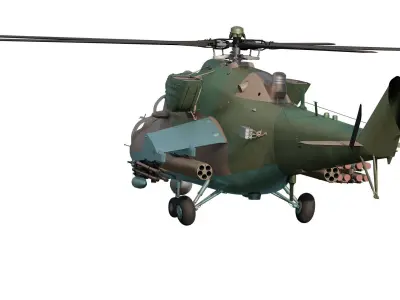Mil Mi-35M Hind-E 3D model
