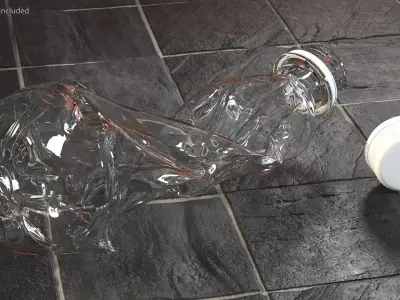 Crushed Empty Plastic Bottles Collection 3D model