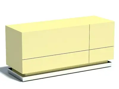 Yellow Furniture For Your Office 3D model