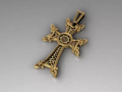 cross Armenian 3D print model