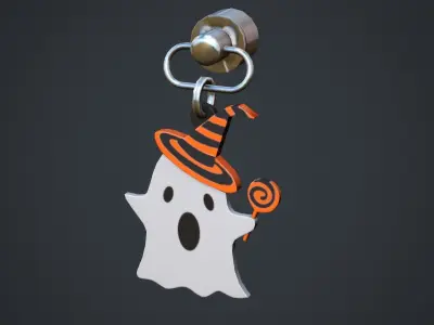 Ghost Weapon Charm - Low Poly Game Ready Low-poly 3D model