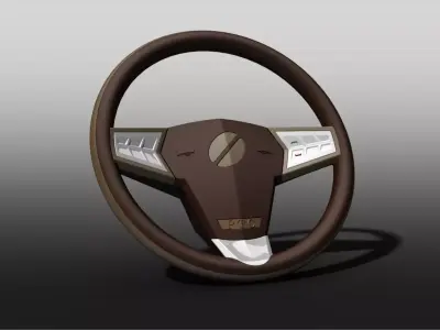 SteeringWheelJC01 steering wheel Free 3D model