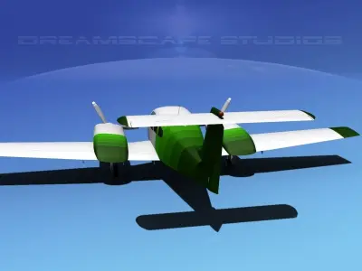 Piper PA-44-180 Seminole V14 3D model