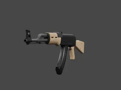 Ak-47 ak - rifle 3D model 3
