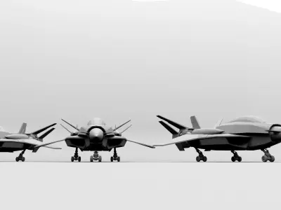 FX-100 Jet 3D model