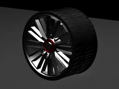 RIMS CAR 3D model by Candyogi77