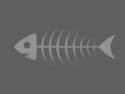Fish Bone 3D model purchase