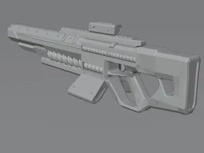 Modern AK-47 3D model 3D model