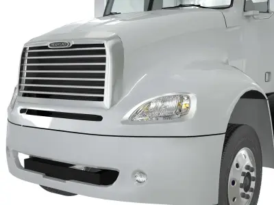 Freightliner Columbia 2017 4-axle chassis Base  3D model
