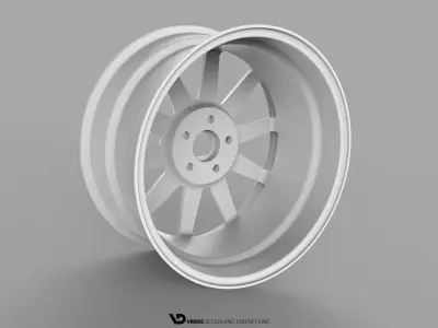 Car Rim 19 inch - real dimensions - FREE Free 3D model