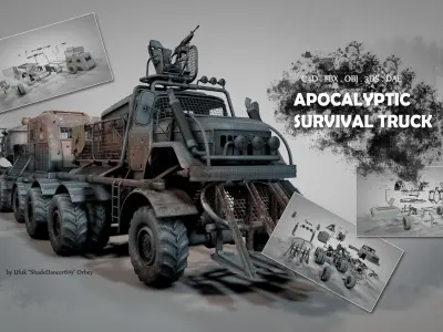 Post Apocalyptic Survival Truck 3D model