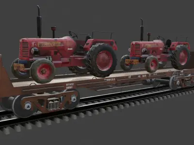 BRN Wagon By Aaditya  Low-poly 3D model
