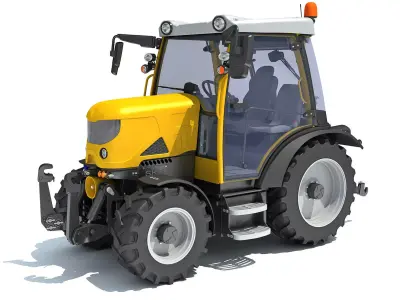 Farm Tractor 3D model get