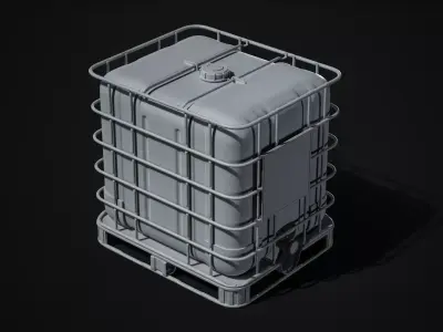 IBC Container High-Poly Model 3D model