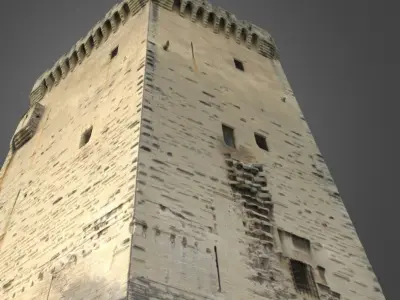 Tower Philippe le Bel Avignon France 3D model