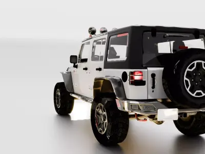 Jeep Wrangler Unlimited Rubicon Equipped 3D Model Off-Road SUV   3D model