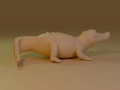 crocodile 3D model buy
