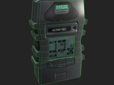 Gas Detector Low-poly 3D model