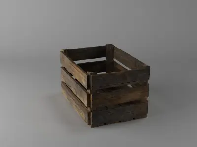 Crate wooden 3D model