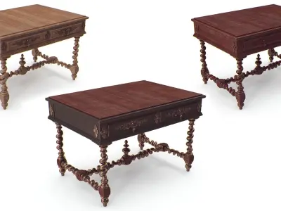 Vintage Desk 3D model