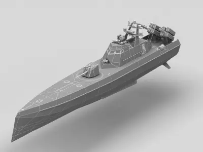 Missile Boat 3D model
