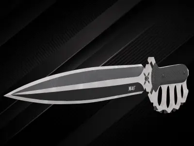 tactical knife Liberator Trench Low-poly 3D model