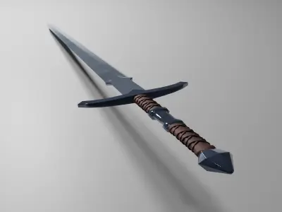 Sword lord of rings Free low-poly 3D model
