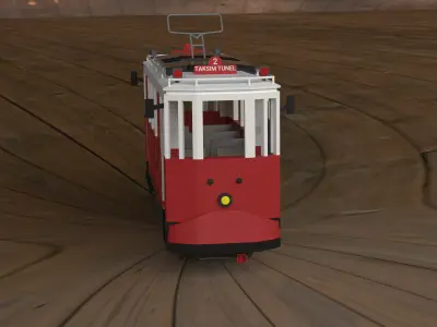 Istanbul Taksim Nostalgic Train 3D print model