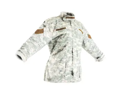 Military ACU jacket with PBR textures 09 Low-poly 3D model