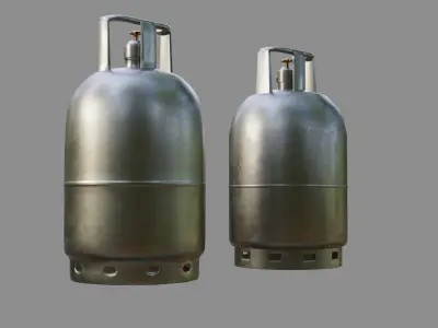 Gas Tube - Low and High poly Low-poly 3D model