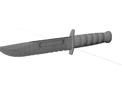 Combat Knife V1 Free 3D model
