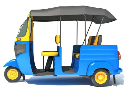 Mini Taxi 3D model
