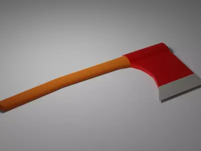 Low poly axe Low-poly 3D model