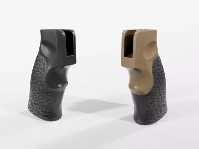Daniel Defense AR15 Pistol Grip Low-poly 3D model